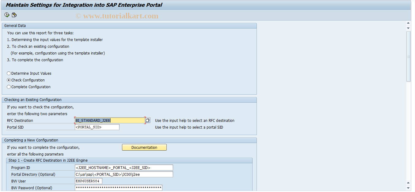 SAP TCode RSPOR_CUST07 - NetWeaver Customizing - Step 7