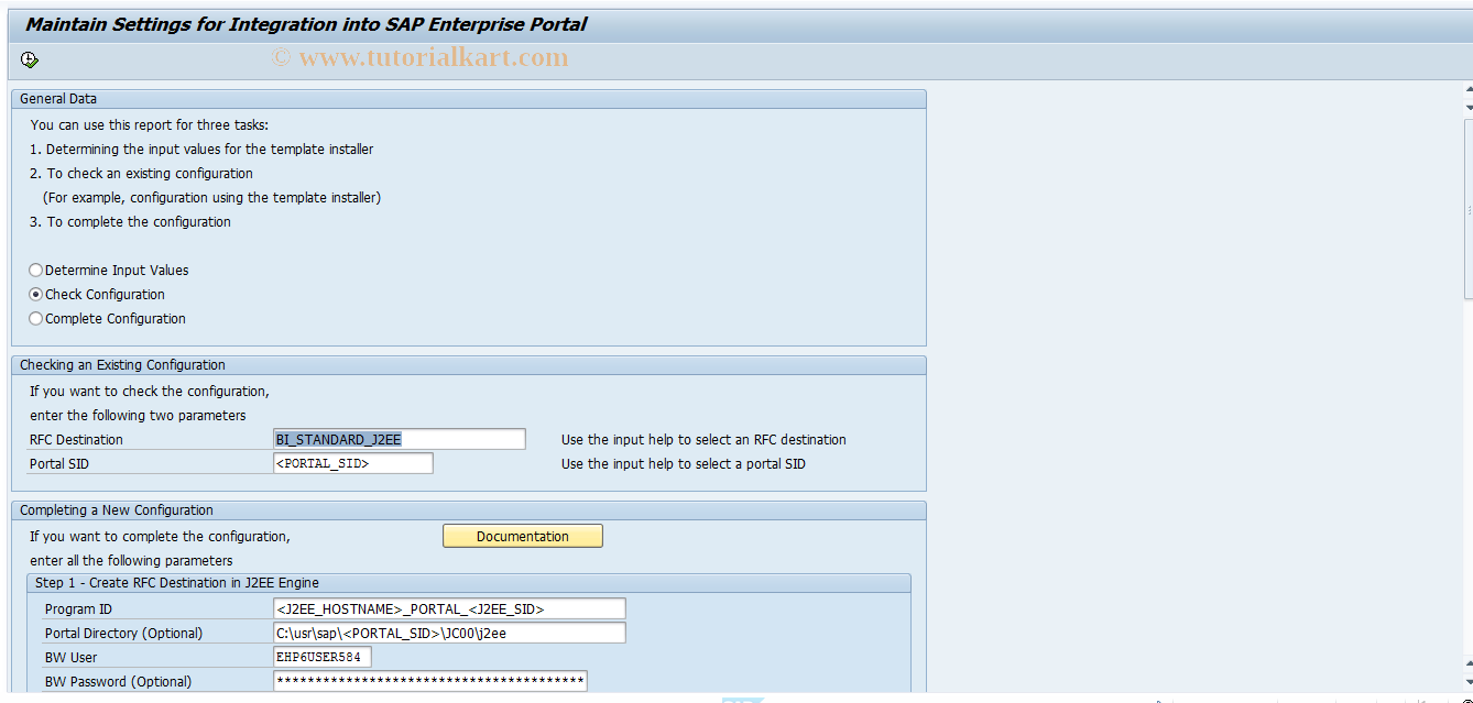 SAP TCode RSPOR_CUST11 - NetWeaver Customizing - Step 11