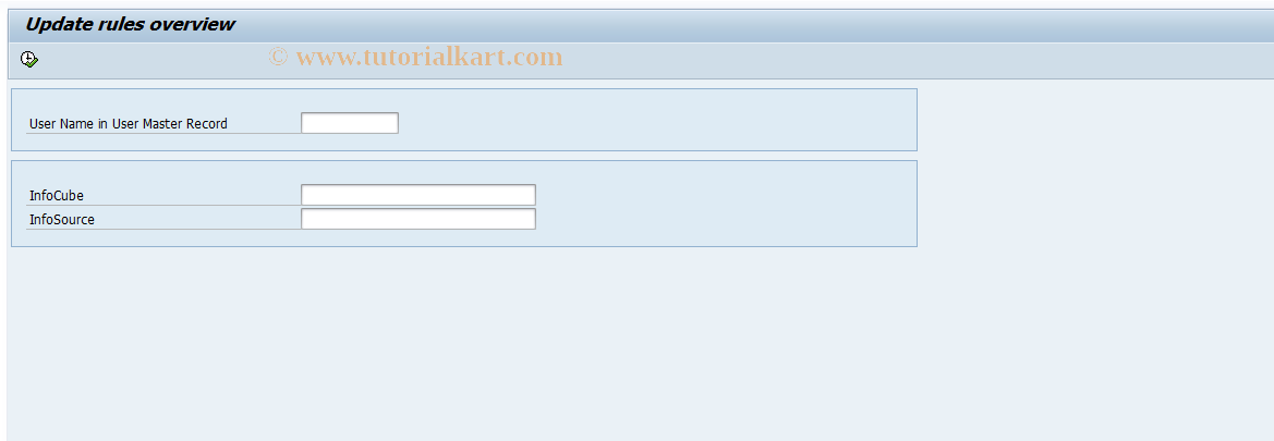 SAP TCode RSU0 - Update rules overview