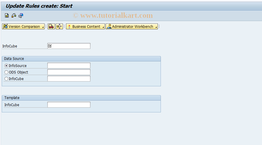 SAP TCode RSU1 - Create update rules