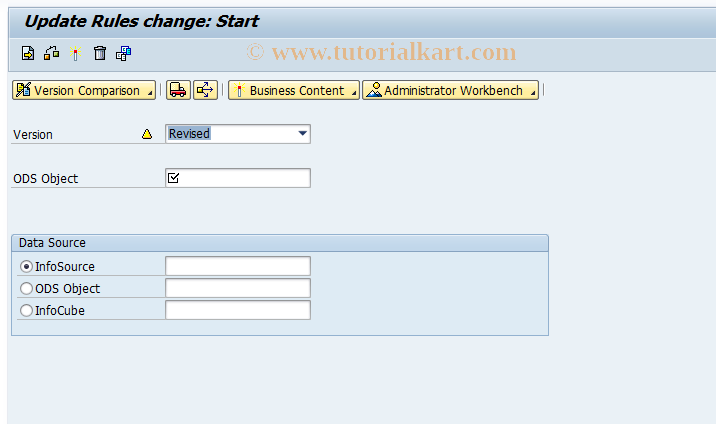 SAP TCode RSU2O - Change Update Rules