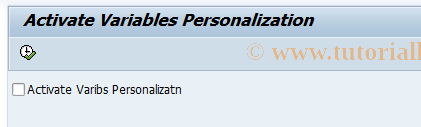 SAP TCode RS_PERS_VAR_ACTIVATE - Activate Variable Pers.