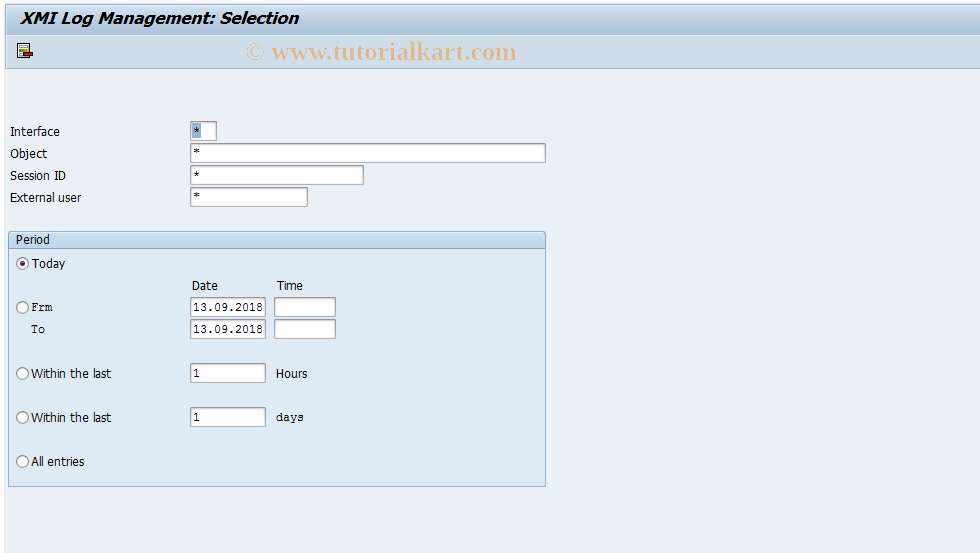 SAP TCode RZ15 - Read XMI log