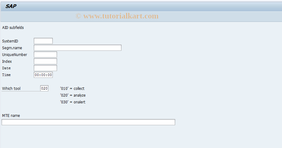 SAP TCode RZ26 - Start Methods for an Alert