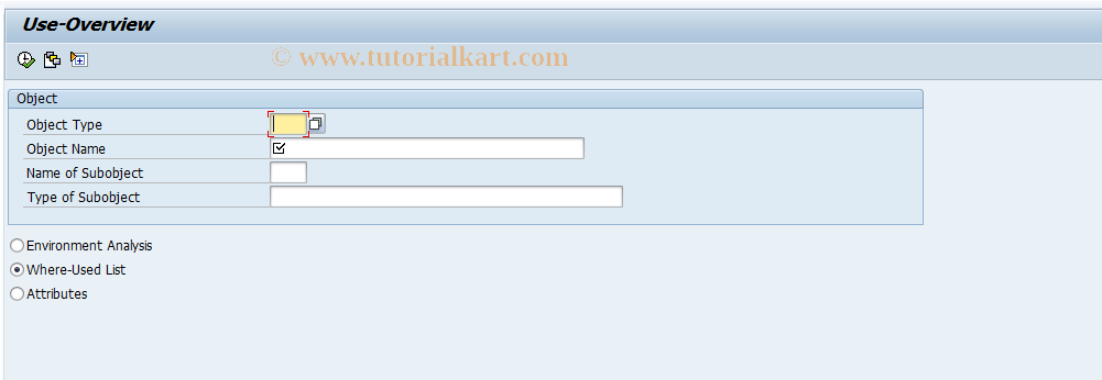 SAP TCode SAKB2 - Usage Overview