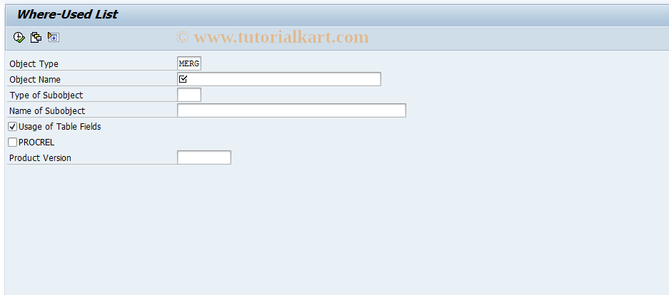 SAP TCode SAKB2OLD - Usage Overview