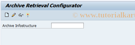 SAP TCode SARJ - Archive Retrieval Configurator