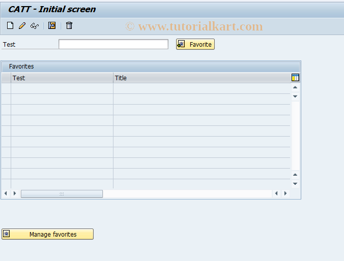 SAP TCode SCEM - CATT - EM