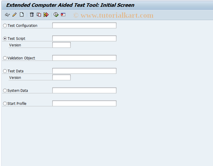 SAP TCode SECATT - Extended Computer Aided Test Tool