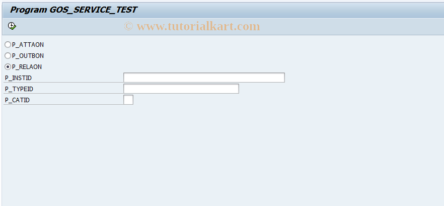 SAP TCode SGOSTEST2 - Test Service Components