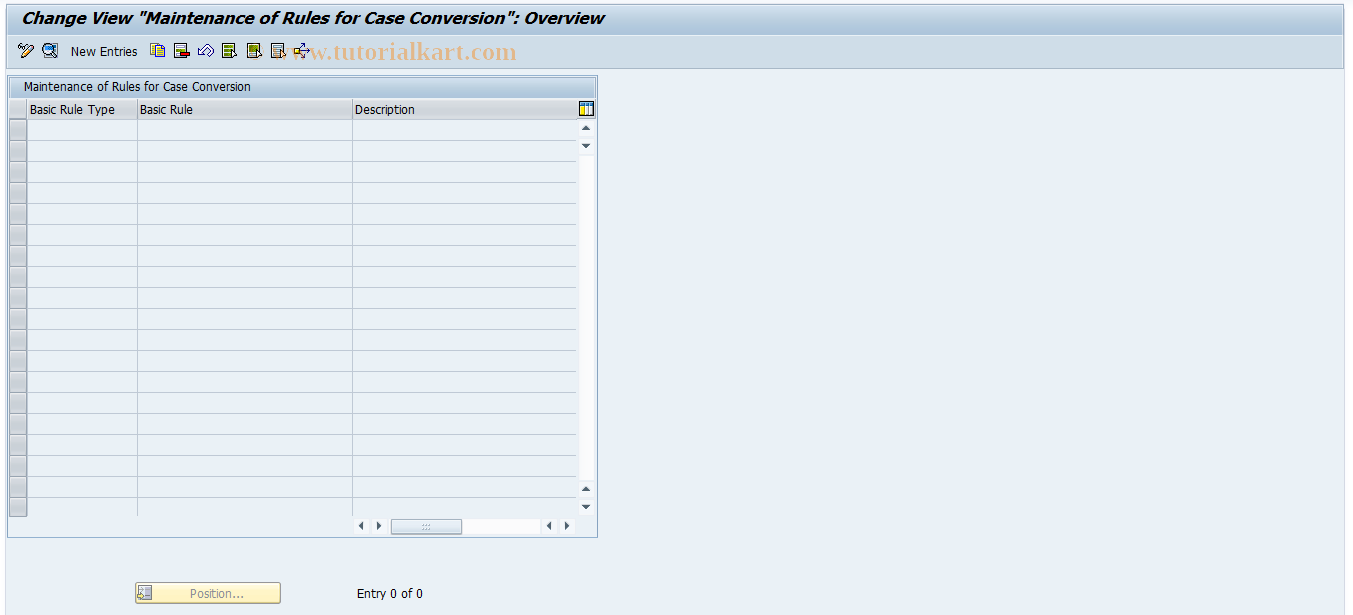 SAP TCode SIC_NORM_CASCO_CFG_M - Maintain Configuration of CASECON