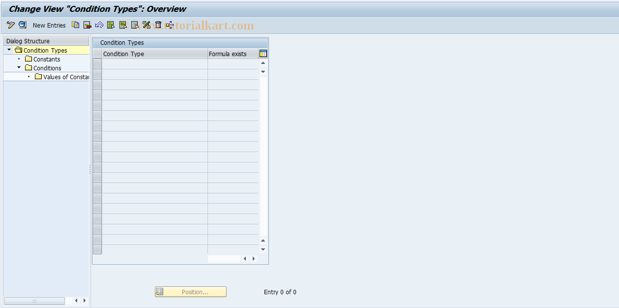 SAP TCode SIC_NORM_FORMC_CFG_M - Maintain Configuration of FORMCTY