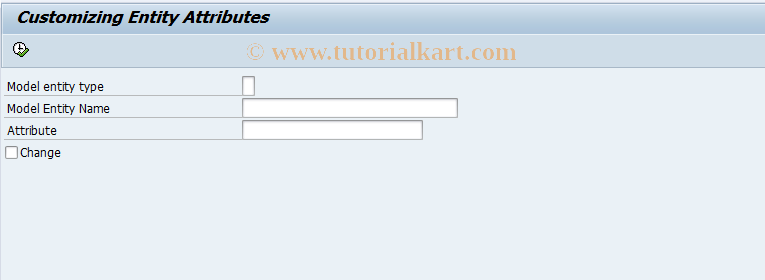 SAP TCode SKPRMC1 - Customizing Entity Attributes