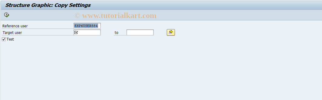 SAP TCode SSUC - Structure graphic: copy settings