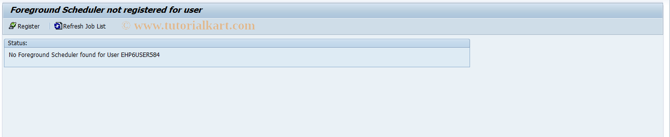 SAP TCode STPFE - eCATT Foreground Scheduler