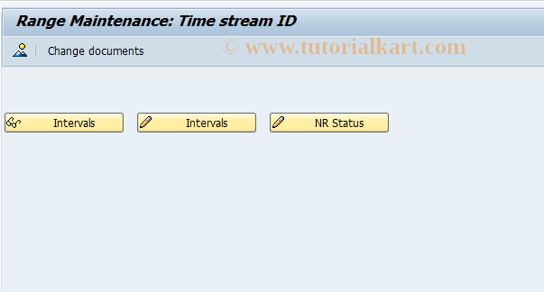 SAP TCode STSN - Customizing Number Ranges TimeStream