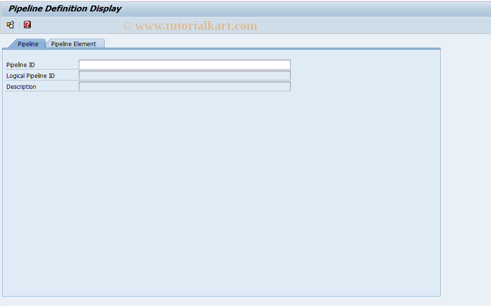 SAP TCode SXMS_PIPEL - Display Pipeline Definitions