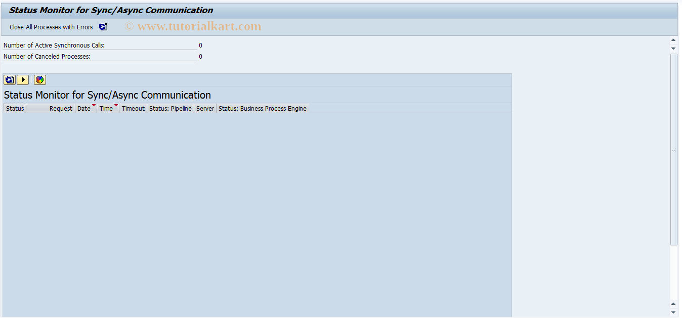 SAP TCode SXMS_SAMON - Monitor for S/A Communication