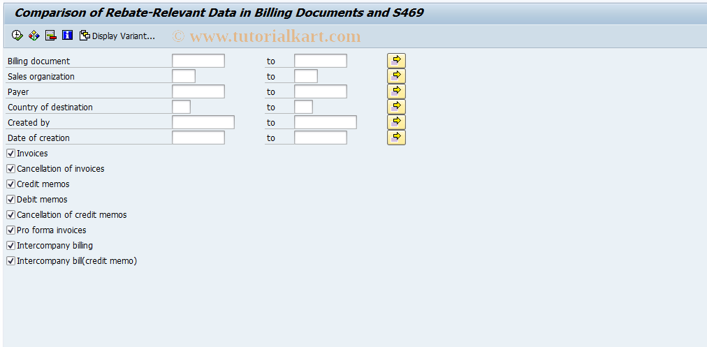 SAP TCode S_ABV_91000194 - IMG