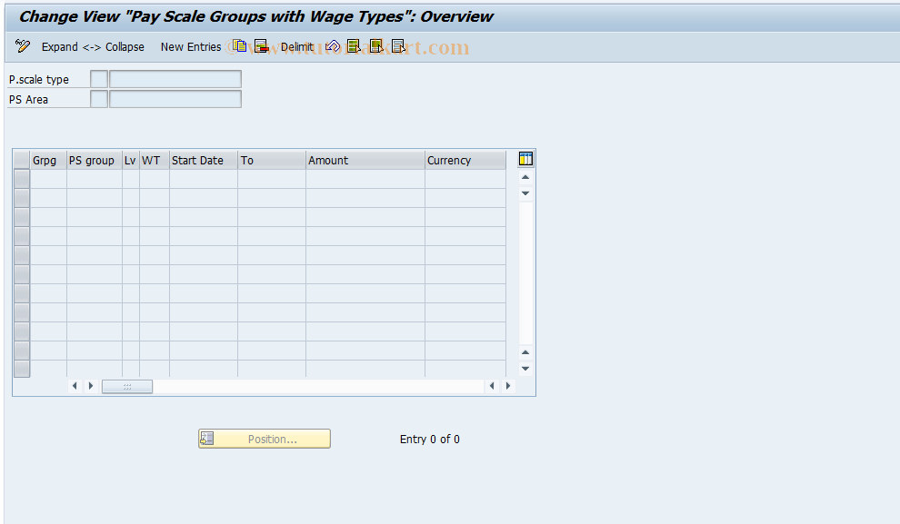 SAP TCode S_AHR_61000241 - IMG-Aktivität: OHAUBW005