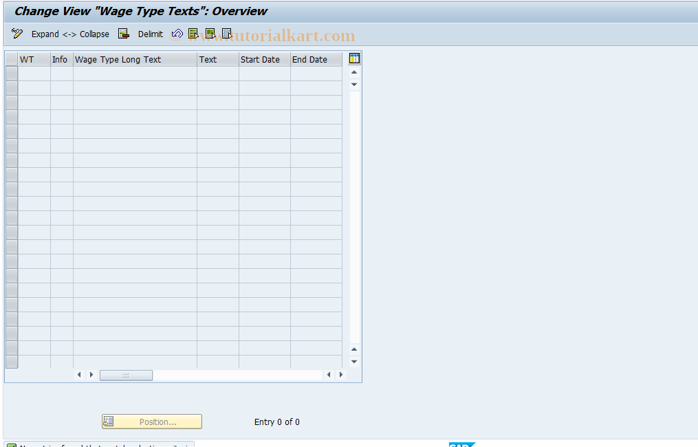 SAP TCode S_AHR_61000441 - IMG Activity: OHAMX_IM172