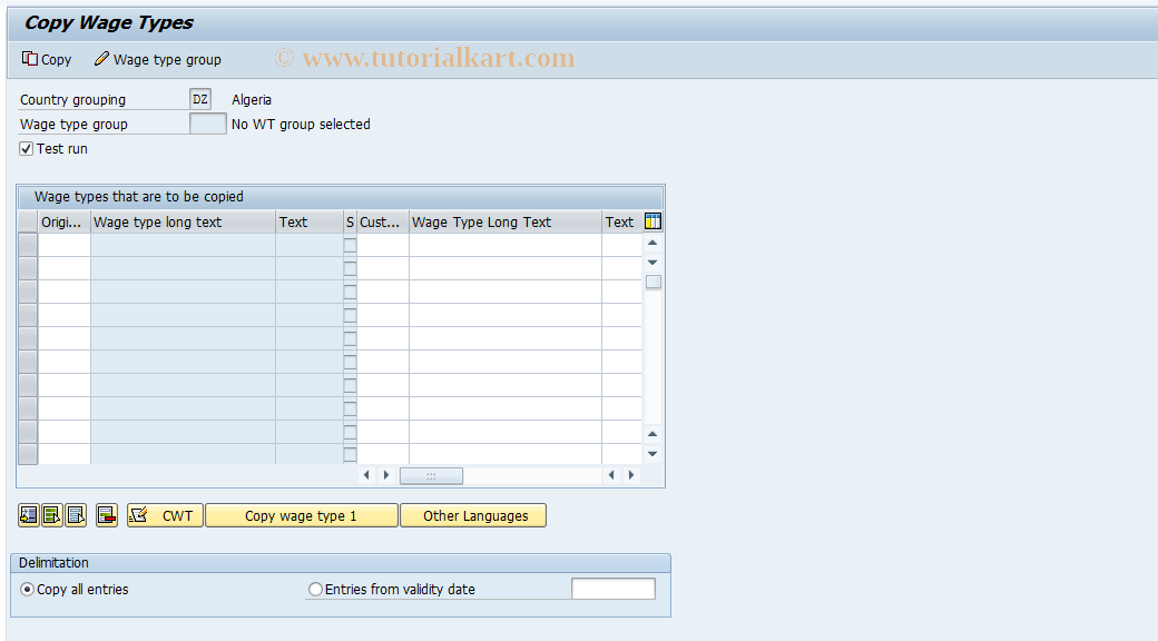 SAP TCode S_AHR_61000736 - IMG Activity: SIMG_OHR1002