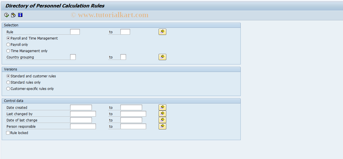 SAP TCode S_AHR_61000874 - IMG-Activity: OHAMX_AB010