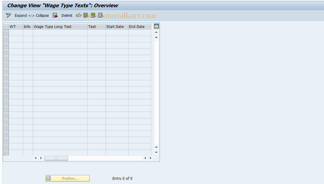 SAP TCode S_AHR_61001183 - IMG-Activity: OHAMX_PE321