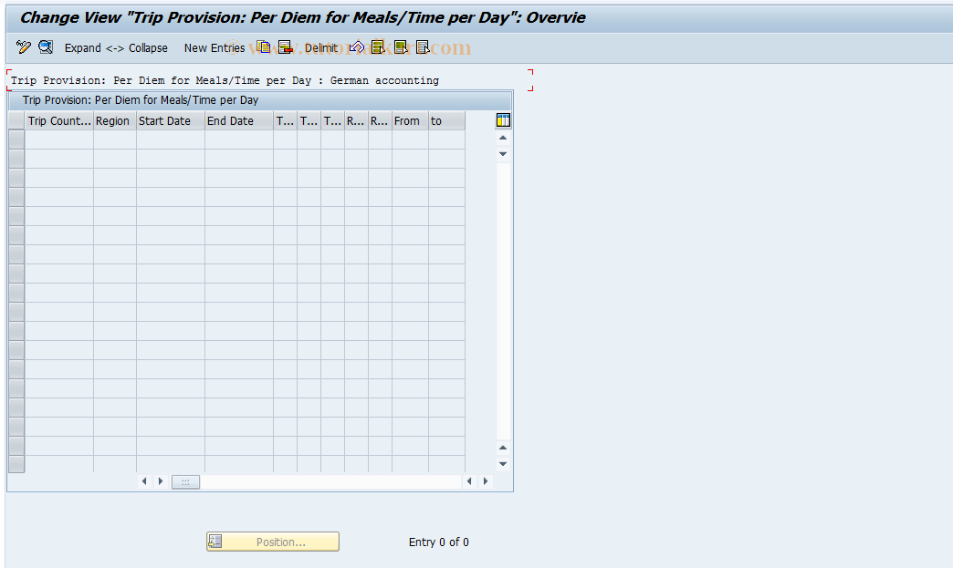 SAP TCode S_AHR_61008992 - IMG Activity: SIMG_OHR0016