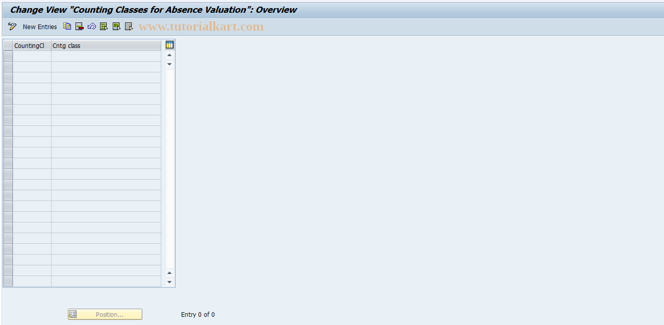 SAP TCode S_AHR_61009067 - IMG-Aktivität: OHAGAB011