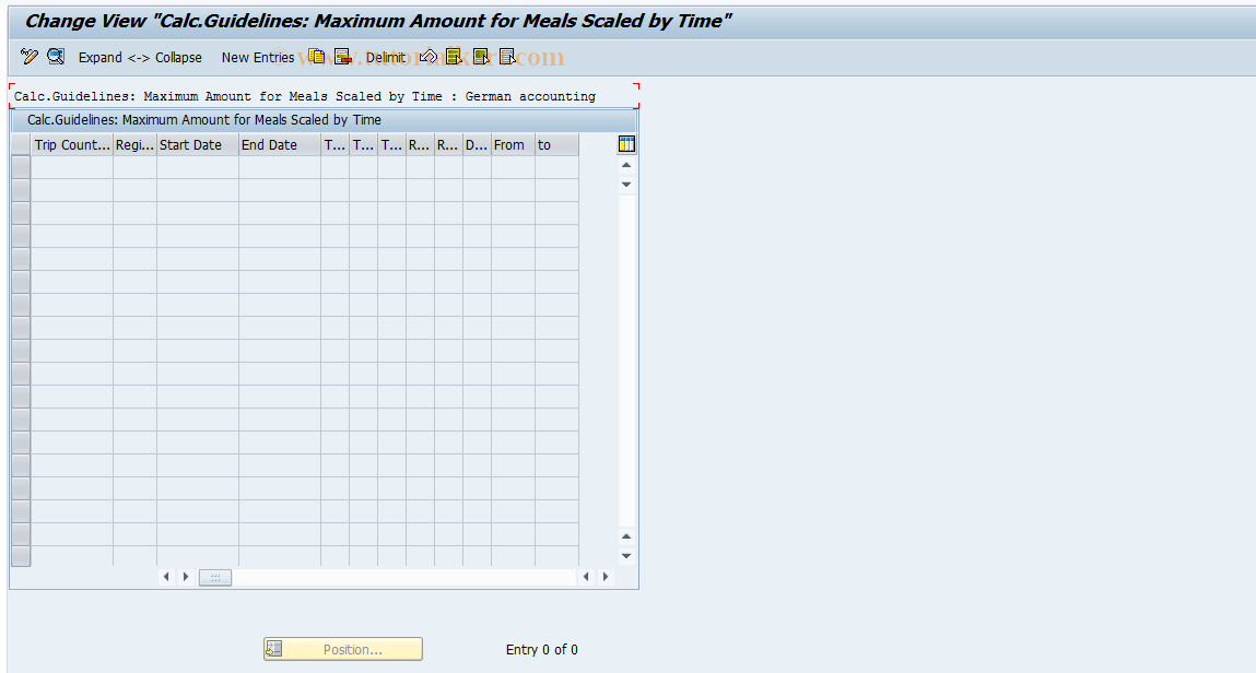 SAP TCode S_AHR_61009165 - IMG Activity: SIMG_OHR0013