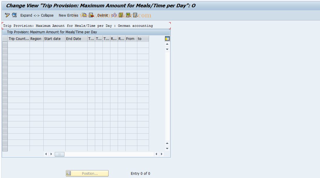 SAP TCode S_AHR_61009175 - IMG Activity: SIMG_OHR0019