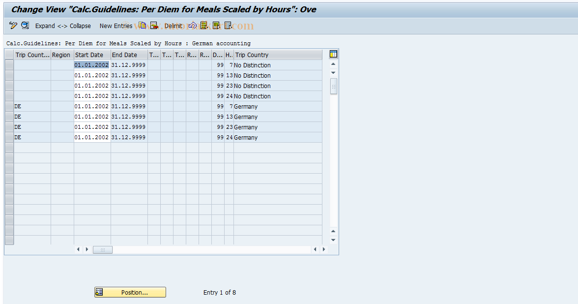 SAP TCode S_AHR_61009197 - IMG Activity: SIMG_OHR0070