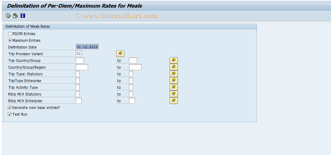 SAP TCode S_AHR_61009357 - IMG Activity: SIMG_OHR0291