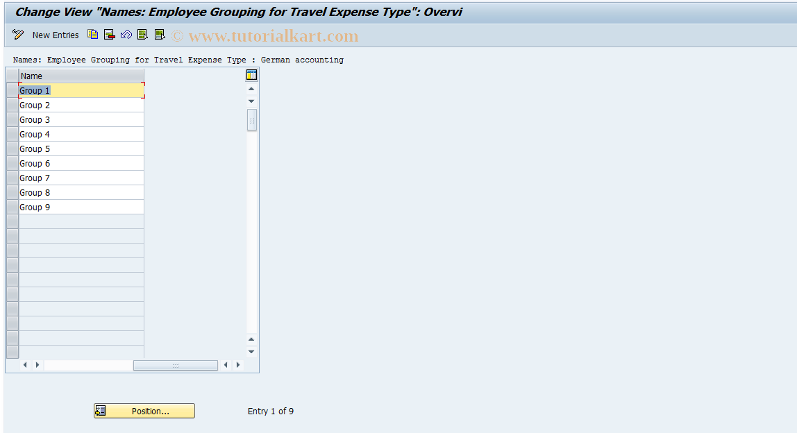 SAP TCode S_AHR_61009955 - IMG Activity: SIMG_OHR0500