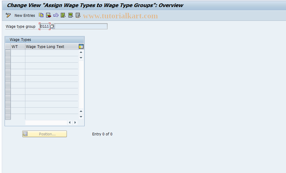 SAP TCode S_AHR_61009982 - IMG Activity: OHL059