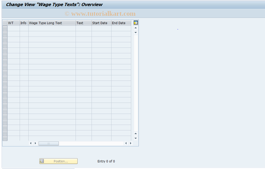 SAP TCode S_AHR_61009992 - IMG Activity: OHL058