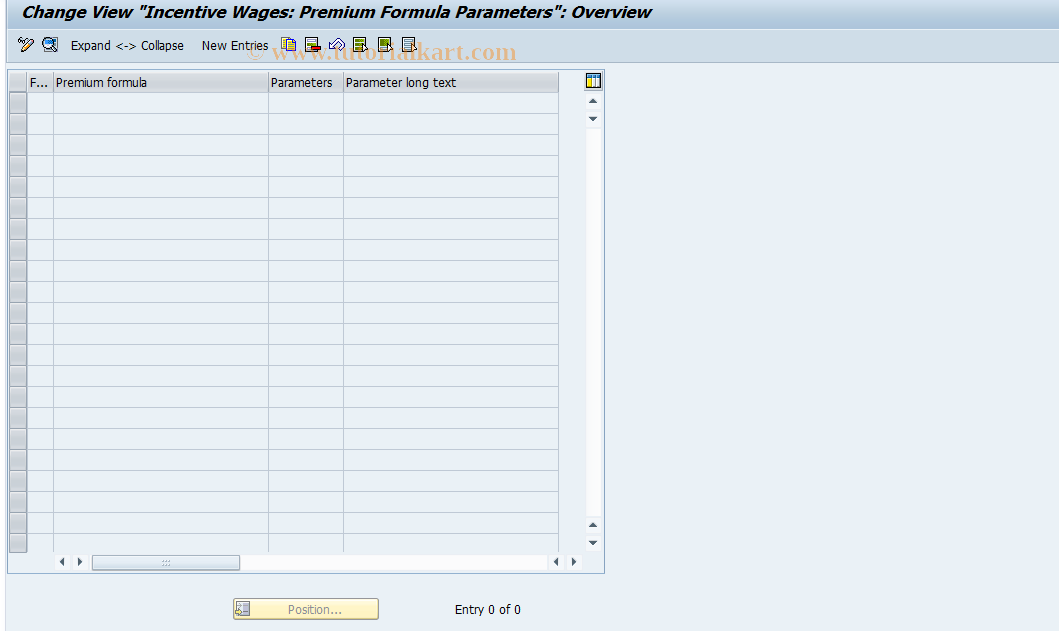 SAP TCode S_AHR_61009997 - IMG Activity: OHL022