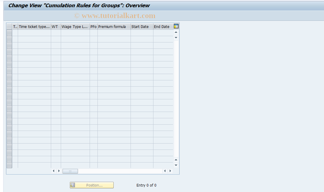 SAP TCode S_AHR_61010038 - IMG Activity: OHL020