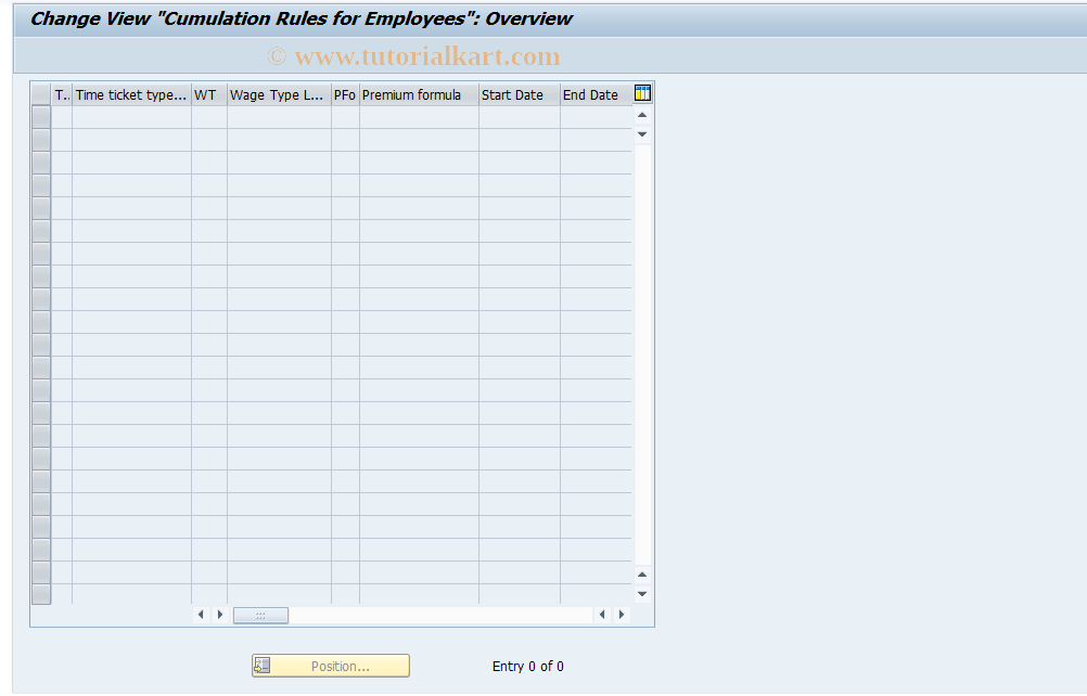 SAP TCode S_AHR_61010046 - IMG Activity: OHL019