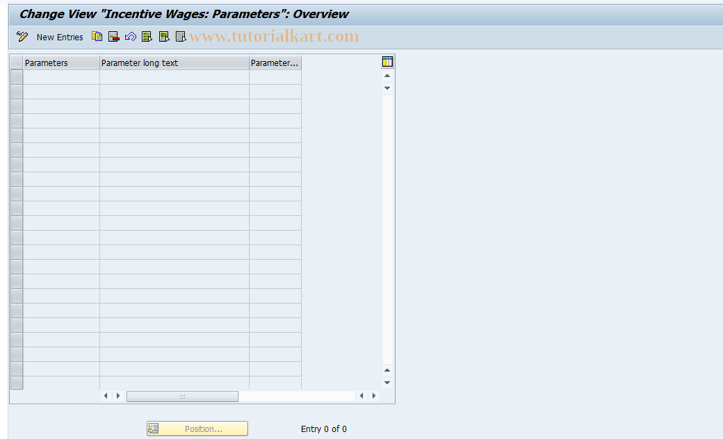 SAP TCode S_AHR_61010070 - IMG Activity: OHL021