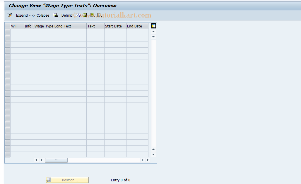 SAP TCode S_AHR_61011313 - IMG Activity: OHIX0327