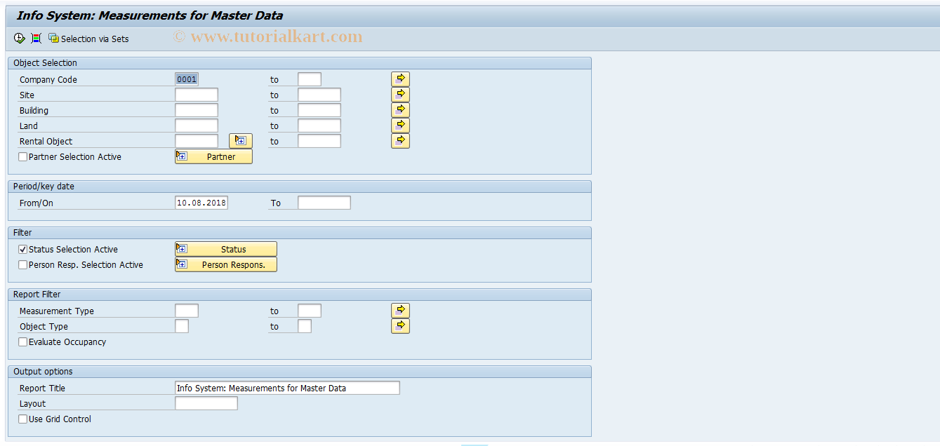 SAP TCode S_ALN_01001290 - Info System:Measurmts for MasterData