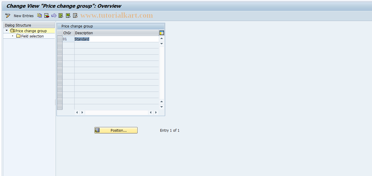 SAP TCode S_ALR_87001748 - IMG Activity: W_WLFA_0015