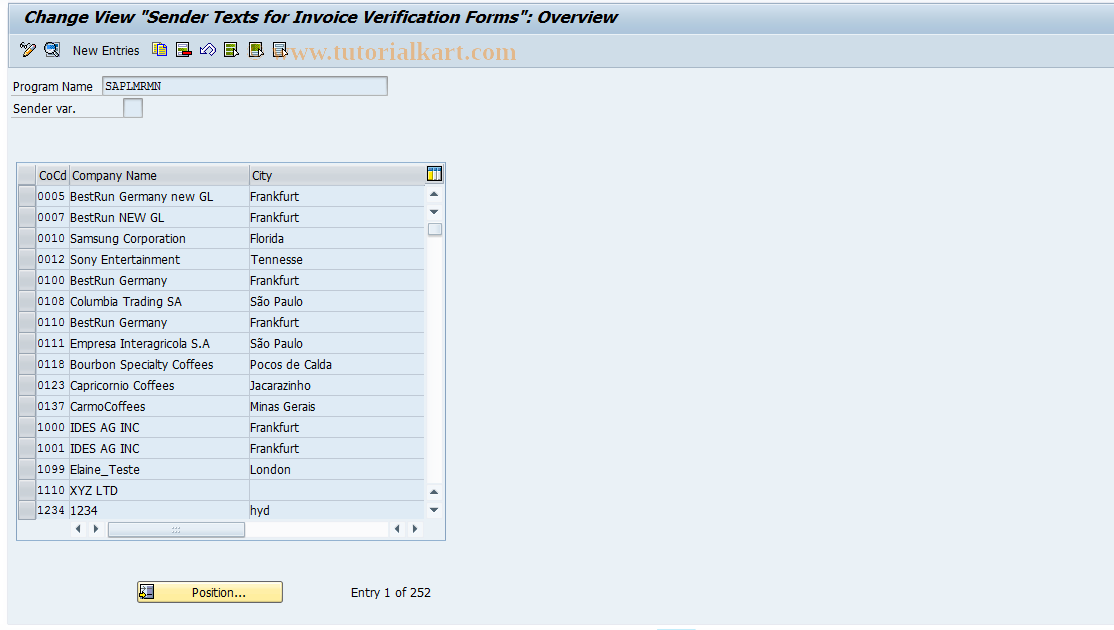 SAP TCode S_ALR_87001804 - IMG Activity: SIMG_CFMENUOLMROMRU