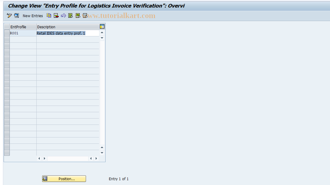 SAP TCode S_ALR_87002001 - IMG Activity: SIMG_CFMENUOLMR169H