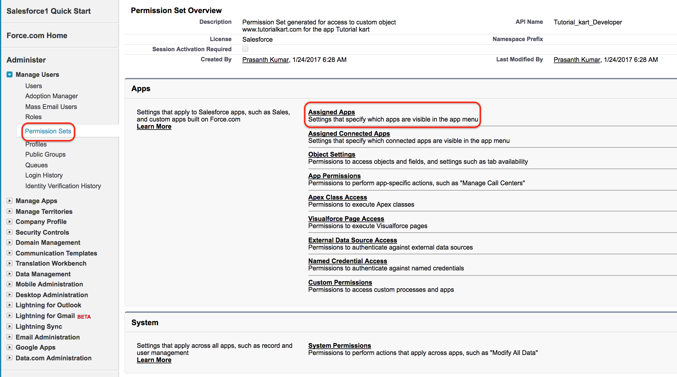 how to check custom permission assignment in salesforce