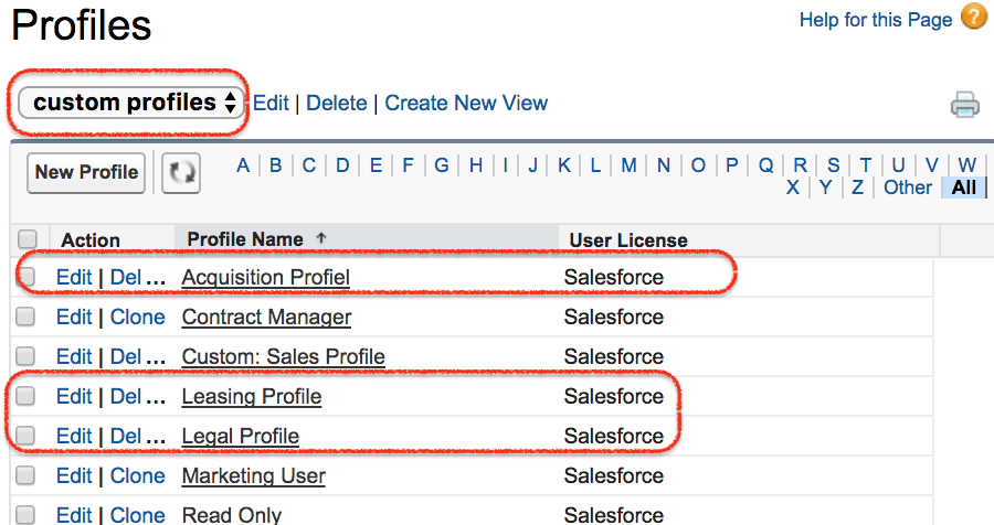 assignment of record types in salesforce