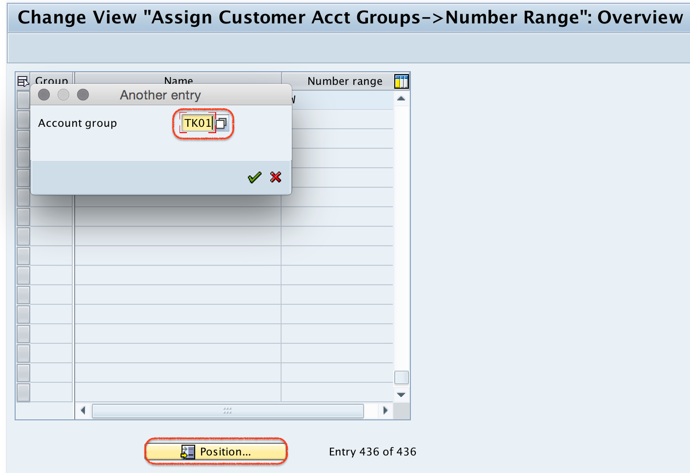 sap account assignment group customizing