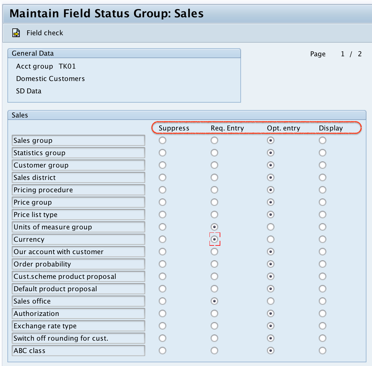 sap account assignment group in sales order